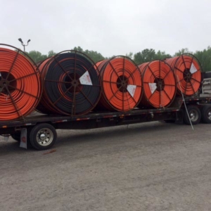 Spools of heavy duty cable