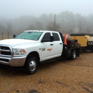 Welter Inc getting started on a foggy morning